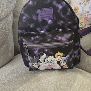 Loungefly Disney Villains Tie-Dye Mini Backpack - Purple/Black